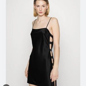 NWOT Flur Du Mal Slip Dress Black